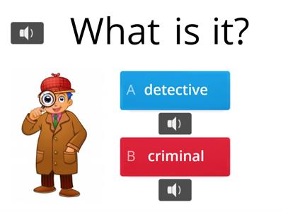 Detectives Vocabulary