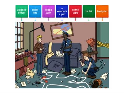 Crime scene vocabulary