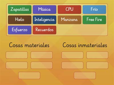 ¿Qué cosas son materia?