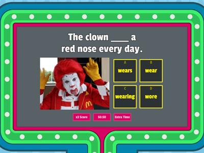 Grade 4 - Present Simple (circus topic)