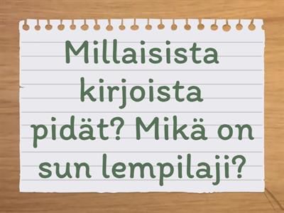 Puhutaan lukemisesta ja kirjallisuudesta