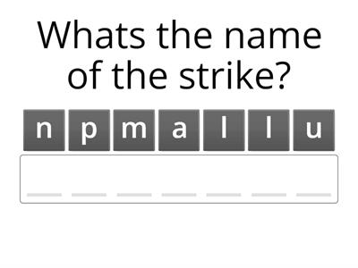 Pullman strike anagram