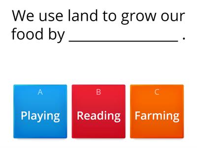 Geography - Using Land