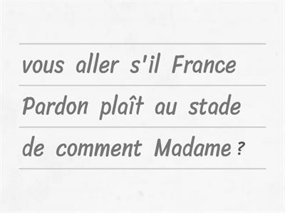 Comment aller ...? 