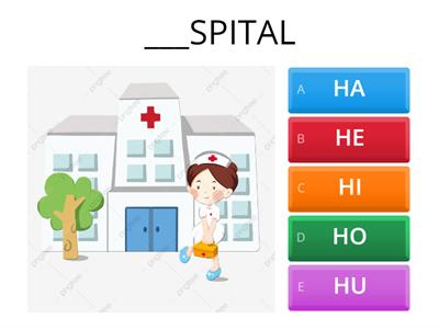 QUAL A SÍLABA FALTANTE - COM A LETRA H 