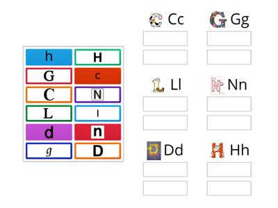 Letter & Sound sort (Gg, Ll, Nn, Hh, Qq)