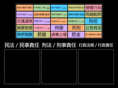 民事、刑事與行政責任