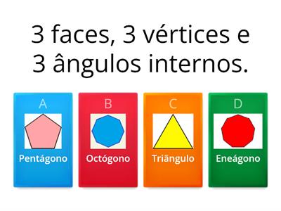 Polígonos - faces, vértices e ângulos
