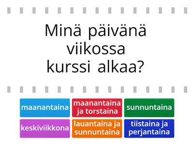 Minä päivänä?