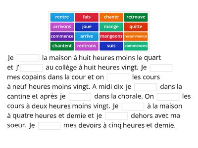 Ma journée - Teaching resources