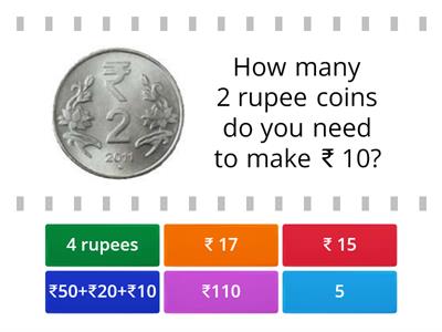  Money Quiz (Grade 2)