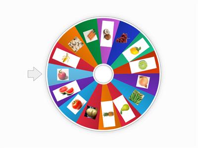 My fruit and vegetable wheel