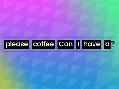 Making request word order SO Elementary 1.4