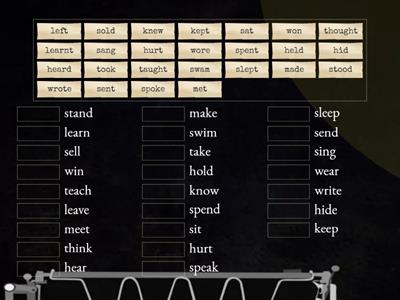 irregular verbs Past Simple (part2)