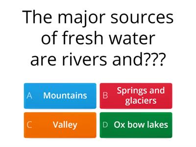 quiz on water