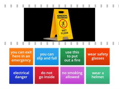 Safety Signs: Match
