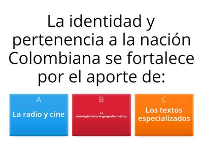 sintesis de identidades culturales colombianas 