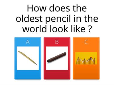 History of pencil (Q&A quizzzzz)