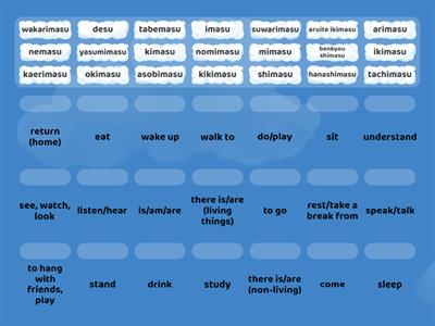 Verbs - yr 9 Japanese