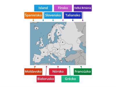 mapa Európy part 1