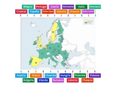 GDJE - Mapa de la union europea