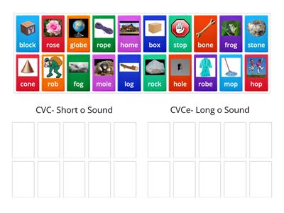 Short (CVC) and Long o (CVCe) Sounds