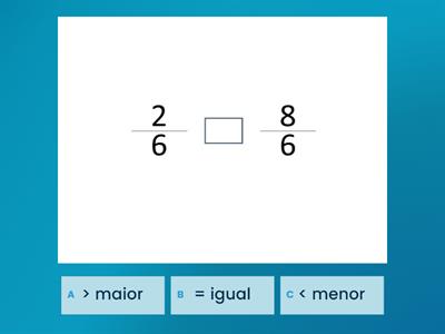 Comparação de frações II