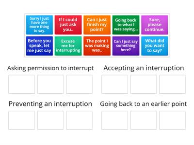 dealing with interruptions