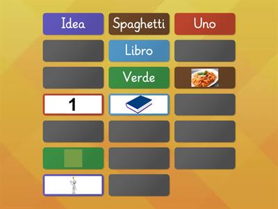 Lezione 1 - Vocabulario italiano