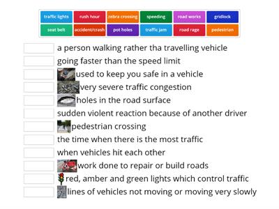 Traffic vocabulary