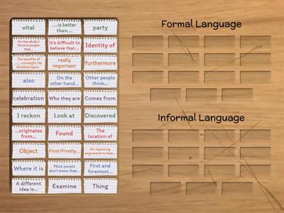 B2 Informal to Formal Language Classification