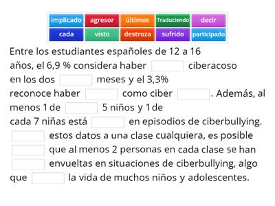 Campaña contra el acoso y la violencia escolar