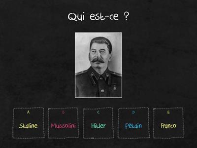 Personnages 2e guerre mondiale