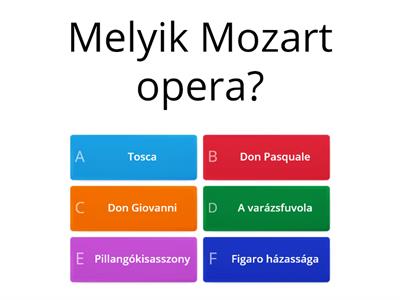 Klasszikusok I. Zoénak Operák
