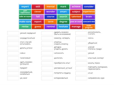 Destination B1 Unit 6 Topic vocabulary