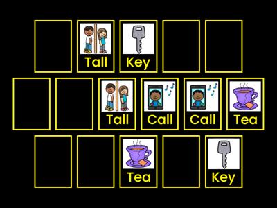 Fronting Minimal Pairs - /k/ to /t/ memory