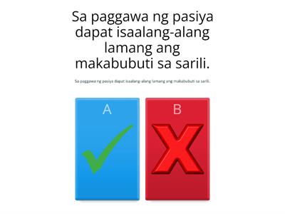 Pagtataya sa ESP