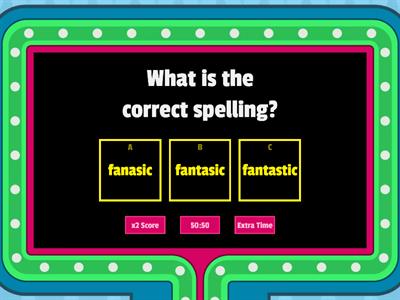 Spelling Quiz gameshow