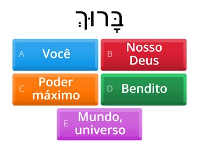 Brachot - vocabulário