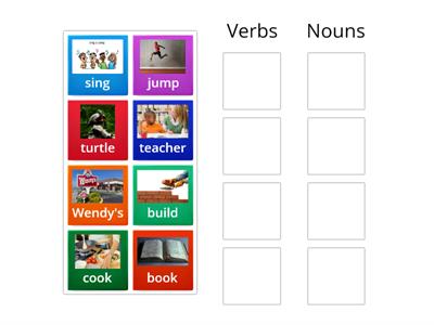 Verbs And Noun - Teaching Resources