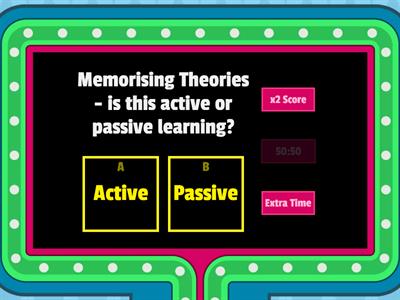 Active vs Passing Learning