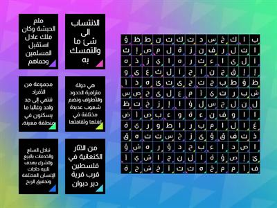 الدراسات الإجتماعية: جد المصطلح العلمي الدال على كلا من :