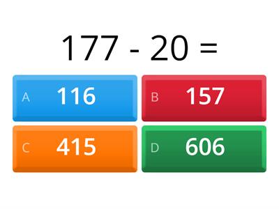 Subtração PIM 3º ano (até 600)