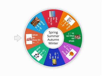 All year round - Give Me Five 2 unit 6 - seasonal activities Random Wheel