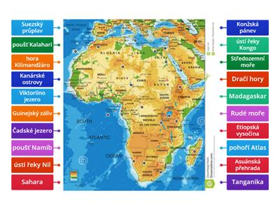  Afrika - orientace na mapě