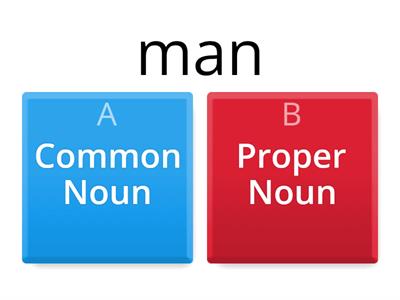Grade 1 Common Nouns and Proper Nouns