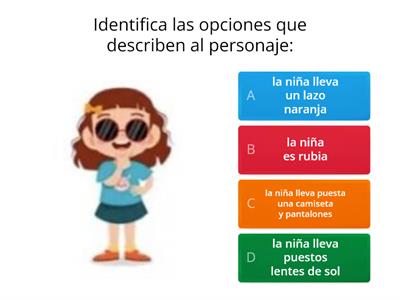 Descripción de personajes