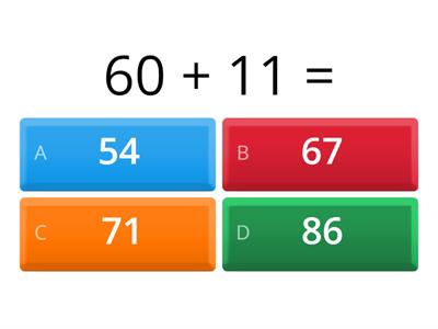 2 Digits Numbers Addition