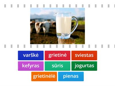 Learn Lithuanian - dairy products