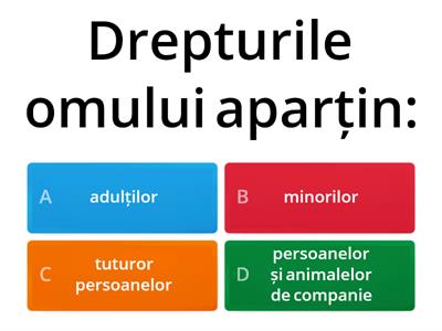 Test- Drepturile omului